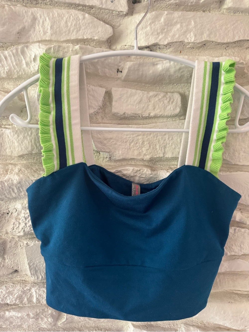FP Movement Free People Time Out Cropped Tank Blue